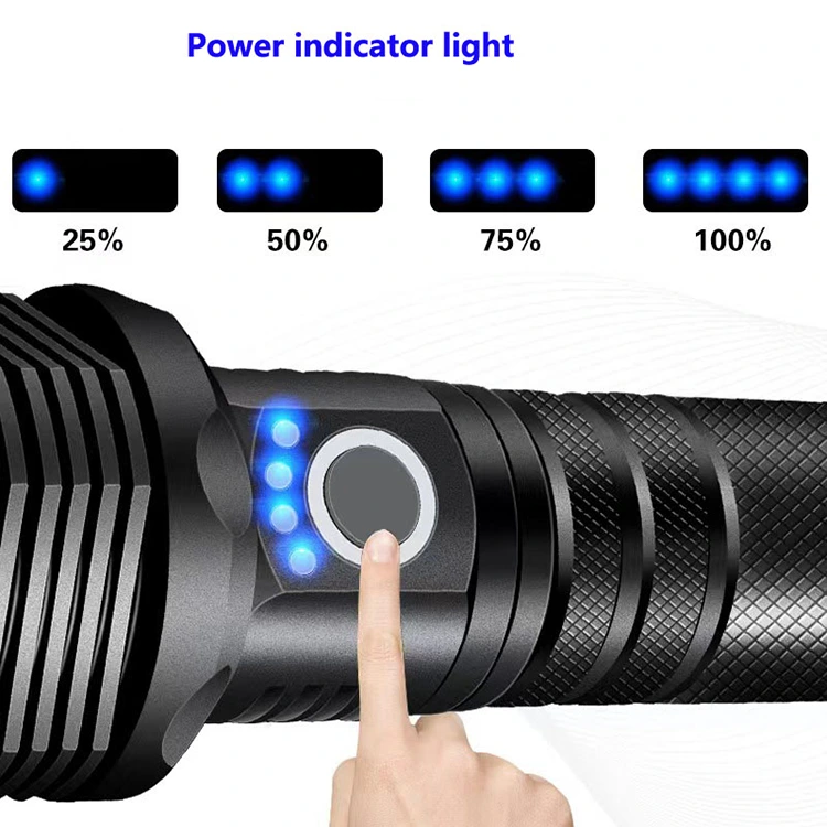 1500lm high power rechargeable flashlight