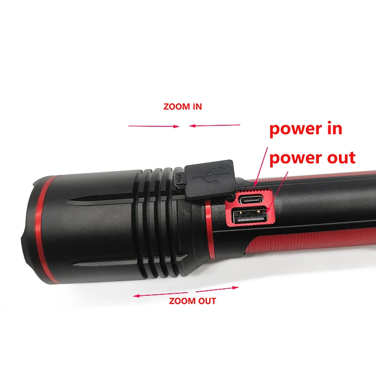 High-Power rechargeable 1500 Lumen Flashlight 
