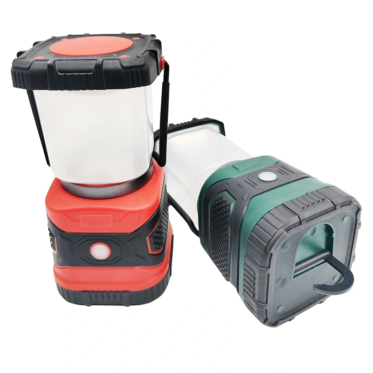 مصباح تخييم بمقبض قابل لإعادة الشحن LED